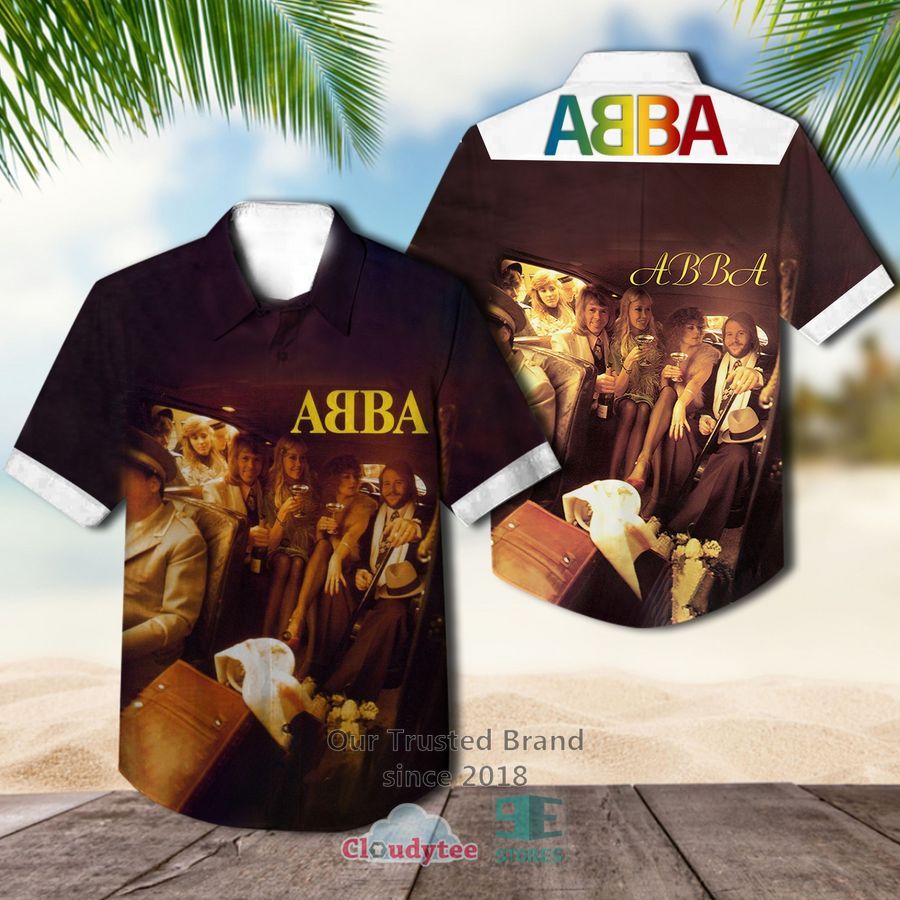 ABBA Members brown Hawaiian Shirt – LIMITED EDITION