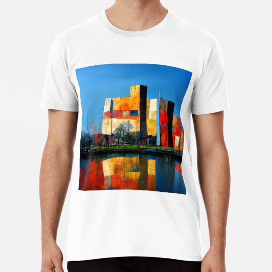 Abstract Koppel port in the city of Amersfoort Premium T-Shirt