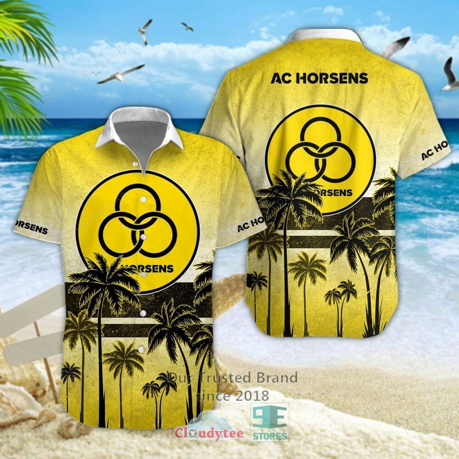 AC Horsens Palm Tree Hawaiian Shirt, Shorts – LIMITED EDITION