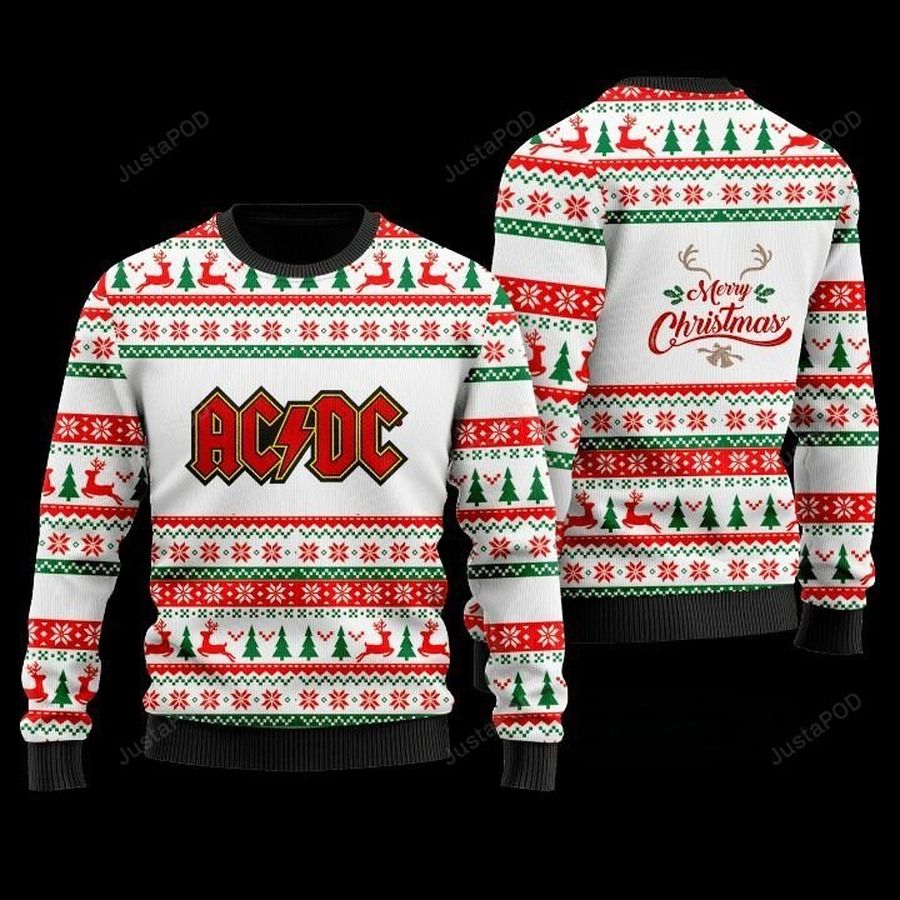 ACDC 48th anniversary 1973-2021 Christmas For Unisex Ugly Christmas Sweater, Sweatshirt, Ugly Sweater, Christmas Sweaters, Hoodie, Sweater