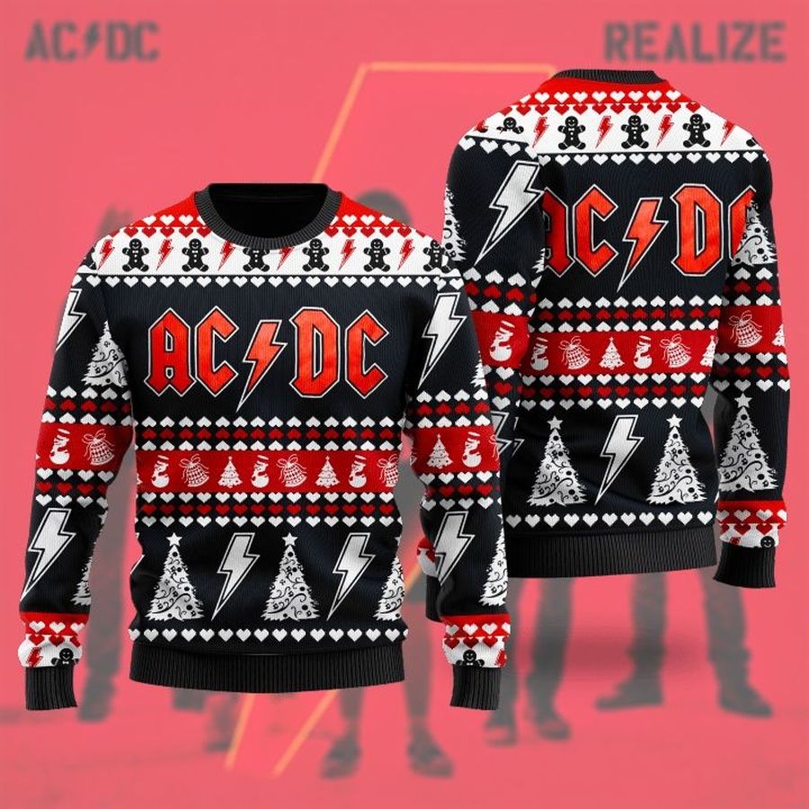 ACDC Rock Band Ugly Christmas Sweater, All Over Print Sweatshirt, Ugly Sweater, Christmas Sweaters, Hoodie, Sweater