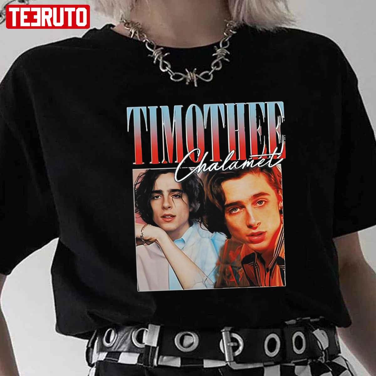 Actor Timothée Chalamet Vintage Bootleg Graphic Unisex T-shirt