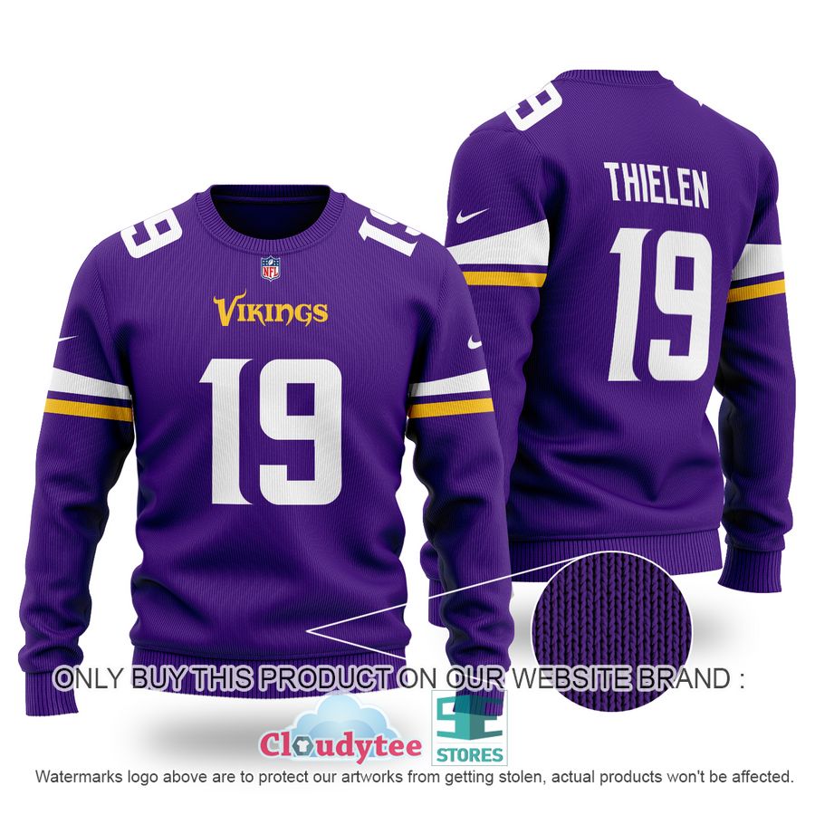 Adam Thielen 19 Minnesota Vikings Ugly Sweater – LIMITED EDITION