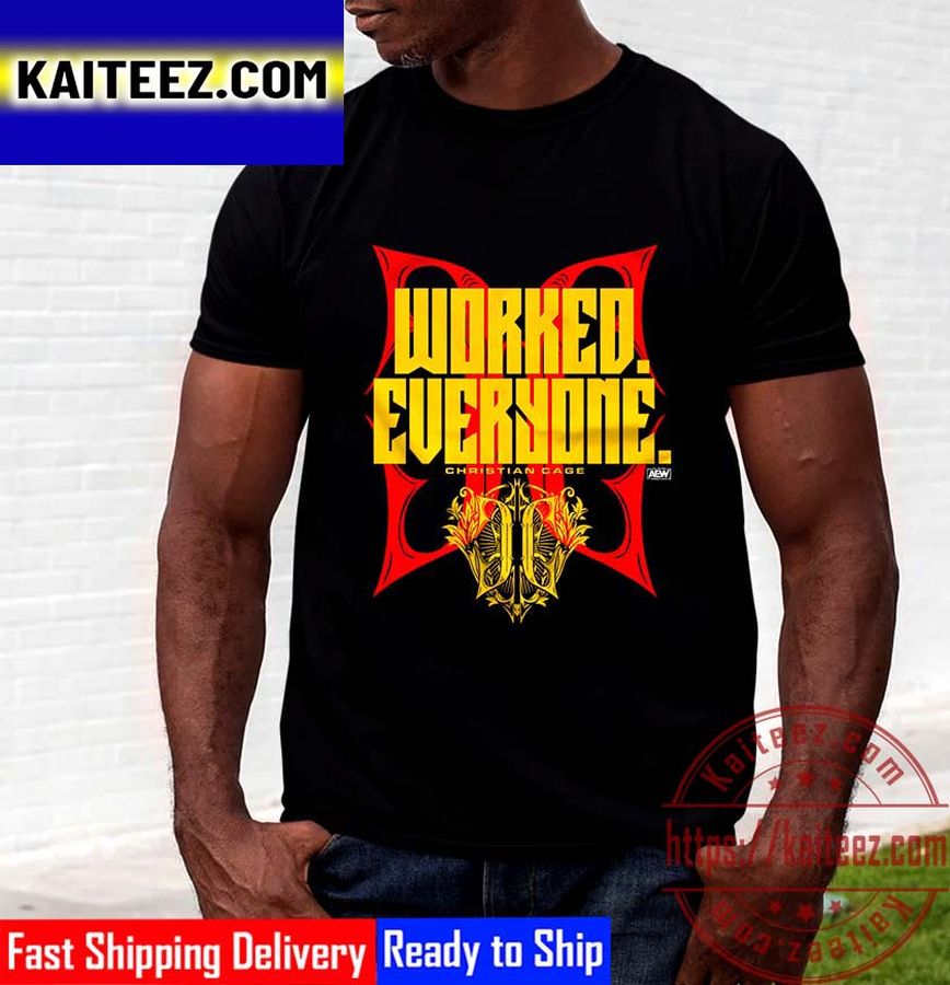 AEW Christian Cage Worked Everyone Vintage T-Shirt