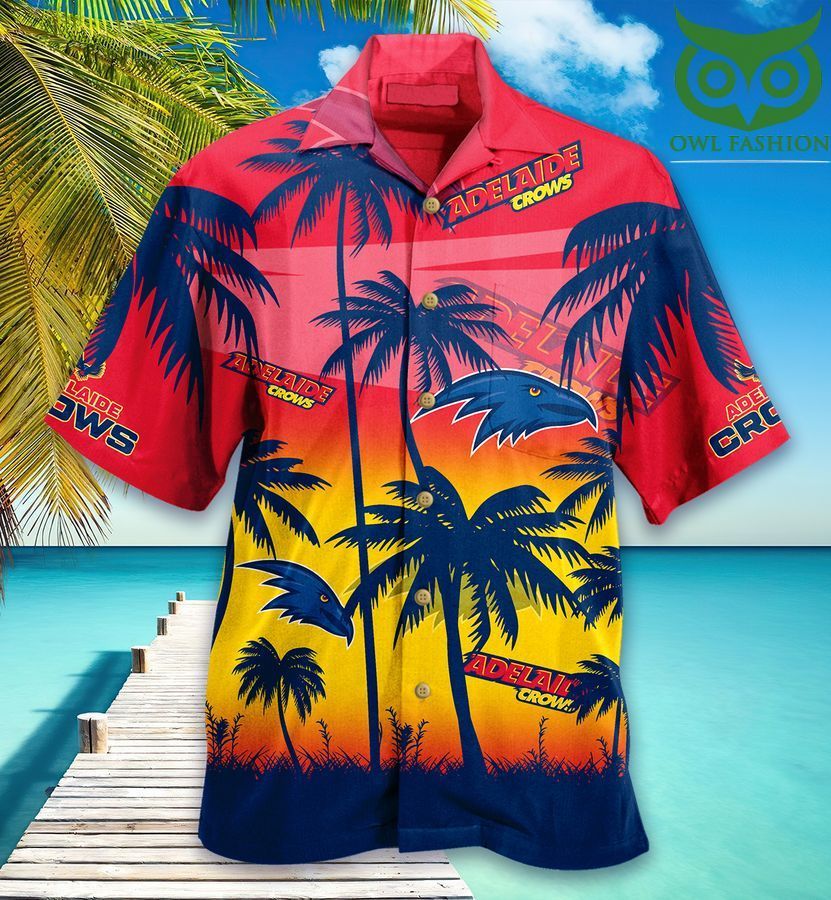 AFL Adelaide Crows sea palm Hawaiian Shirt