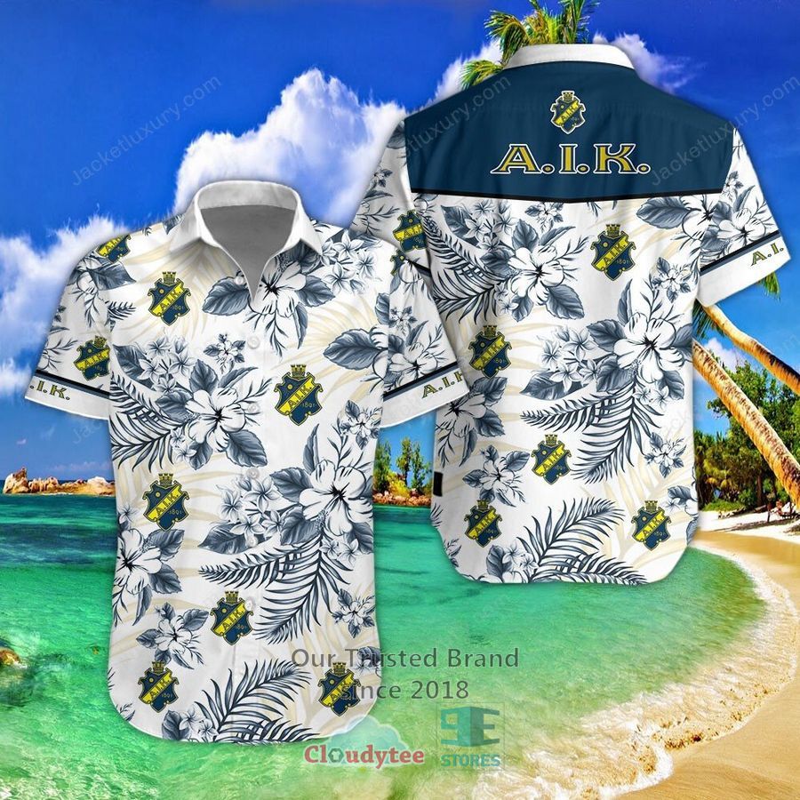 AIK Fotboll flowers Hawaiian Shirt, Shorts – LIMITED EDITION