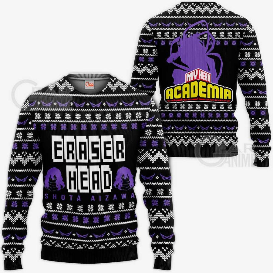 Aizawa Ugly Christmas Sweater Eraser Head My Hero Academia Shirt