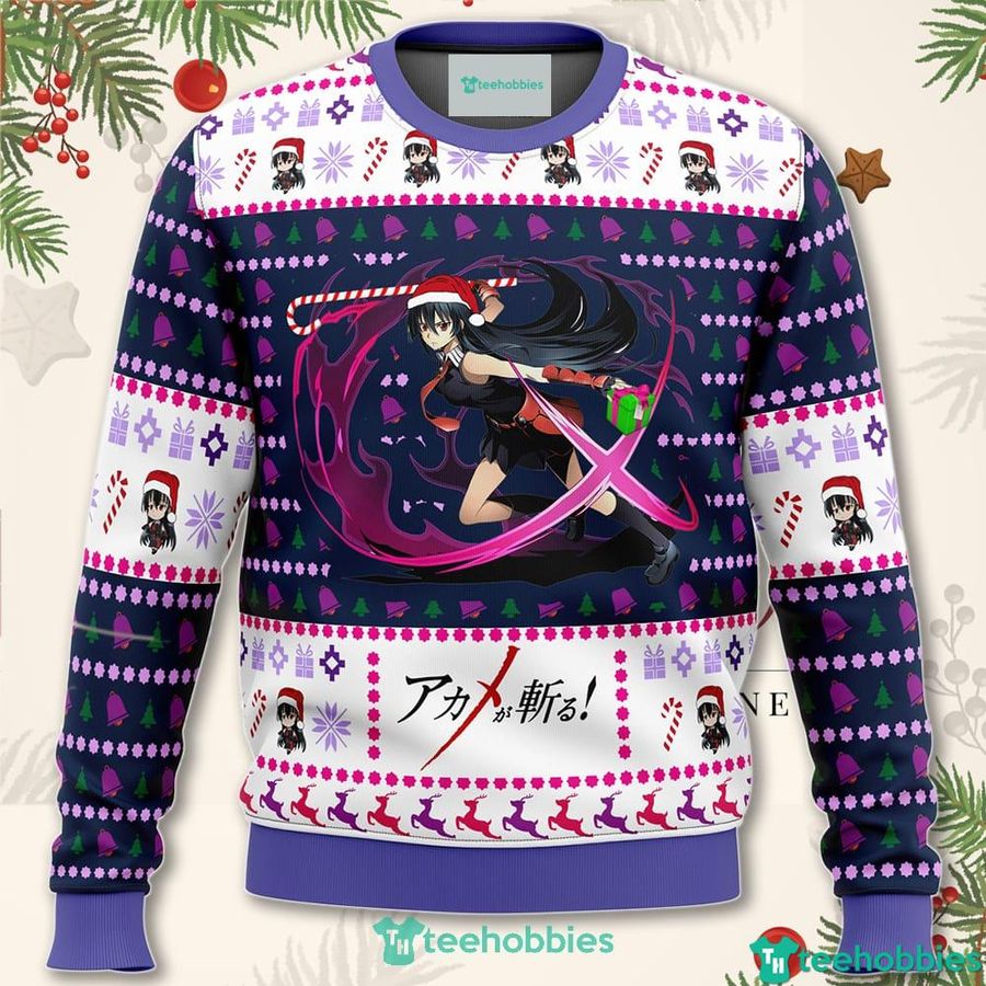 Akame Ga Kill Akame Christmas Attack Christmas Sweater For Men Women