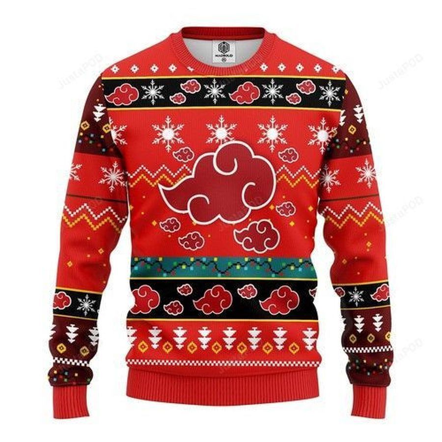 Akatsuki Naruto Christmas For Anime Lovers Ugly Christmas Sweater All