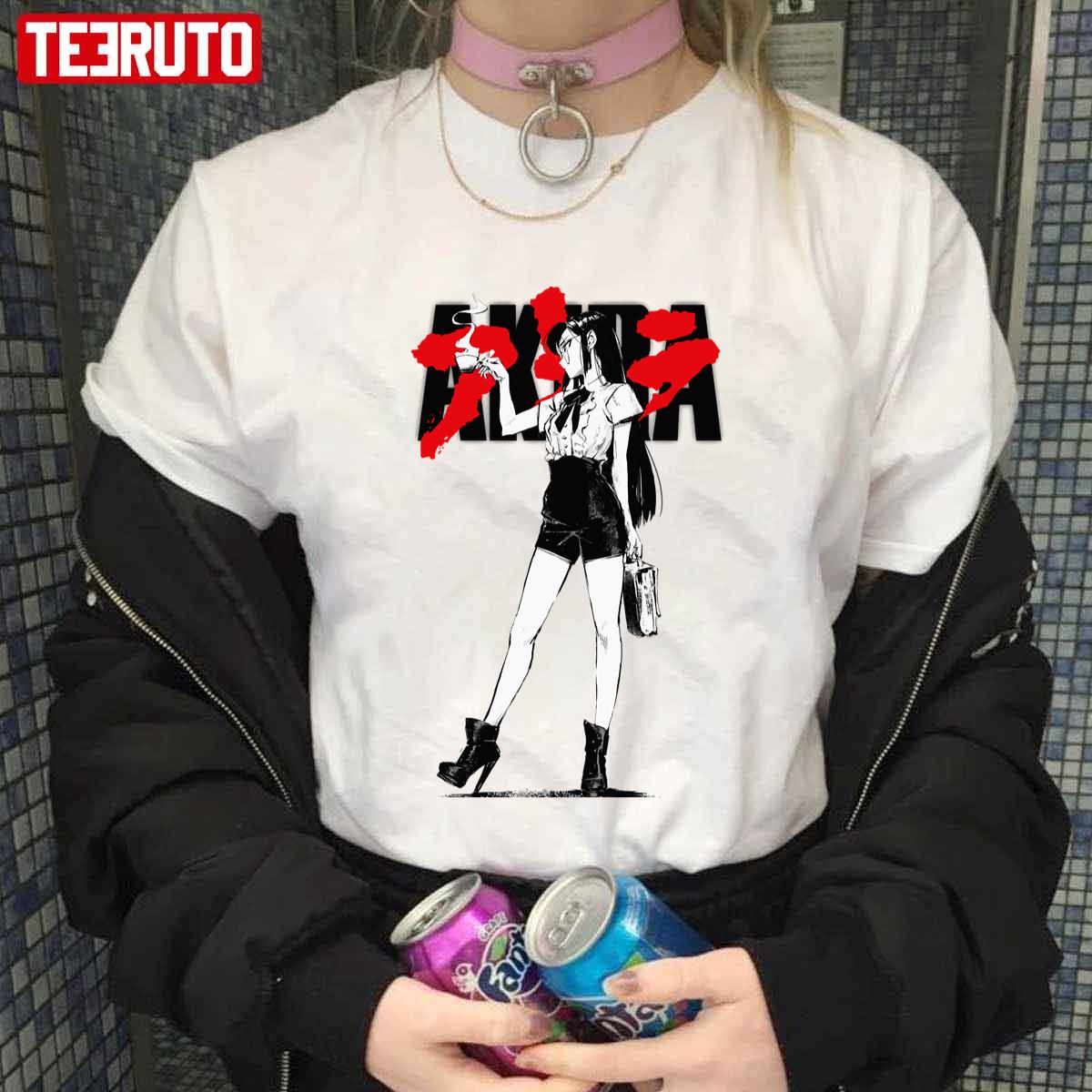 Akira Vaporwave Retro Vintage Gril Japanese Style Unisex T-shirt
