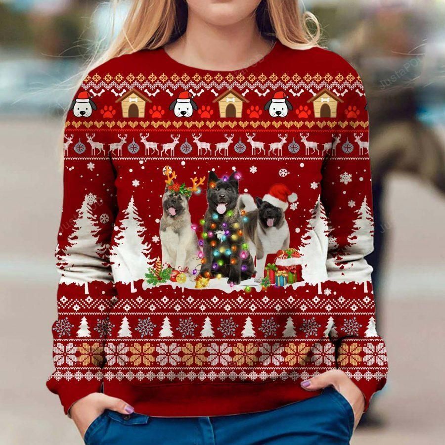 Akita Ugly Sweater Ugly Sweater Christmas Sweaters Hoodie Sweater