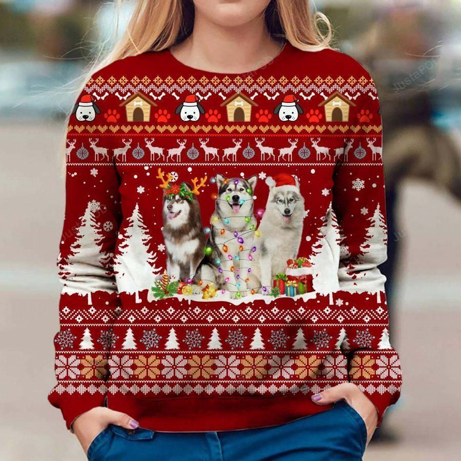 Alaskan Dog Ugly Sweater, Ugly Sweater, Christmas Sweaters, Hoodie, Sweater