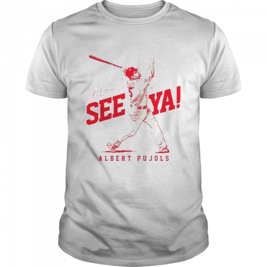 Albert Pujols one last run Cardinals signature shirt