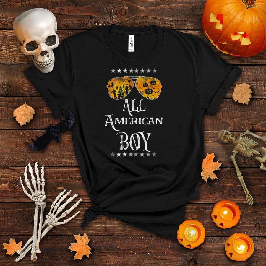 All American Boy Halloween Costume for kids Sunglasses T Shirt