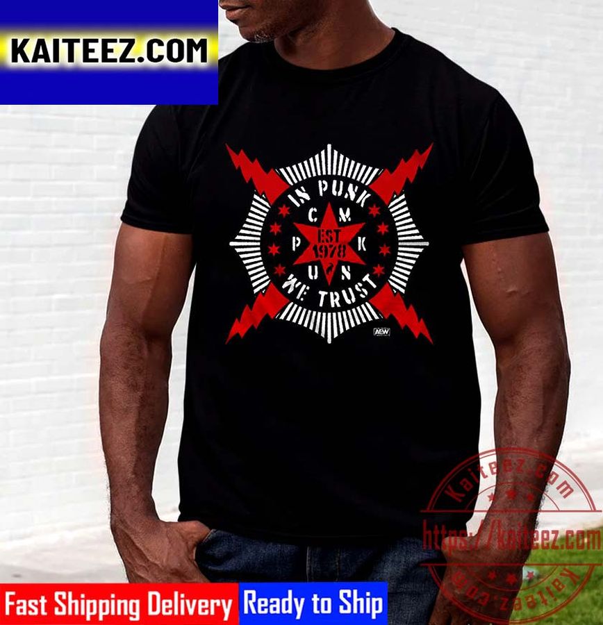 All Elite Wrestling CM Punk In Punk We Trust Vintage T-Shirt