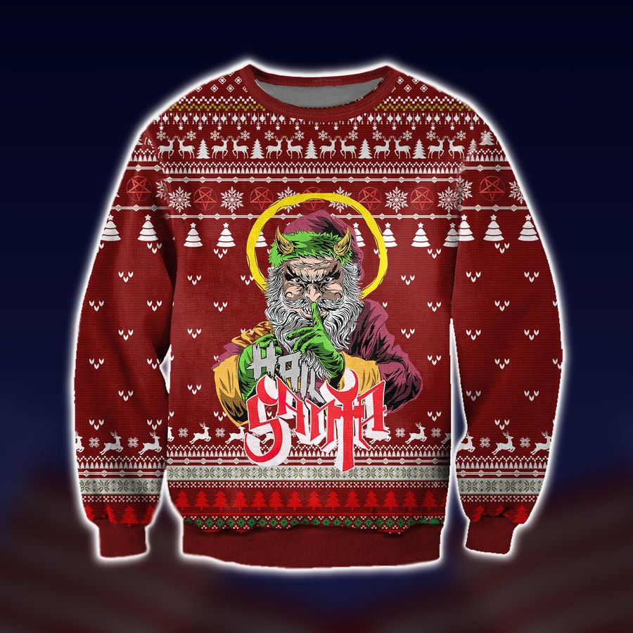 All Hail Santa Ugly Christmas Sweater - 572