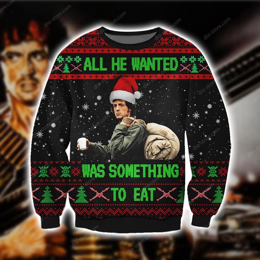 All He Wanted Was Something To Eat Knitting Pattern 3D Print Ugly Sweater Hoodie All Over Printed Cint10557, All Over Print, 3D Tshirt, Hoodie