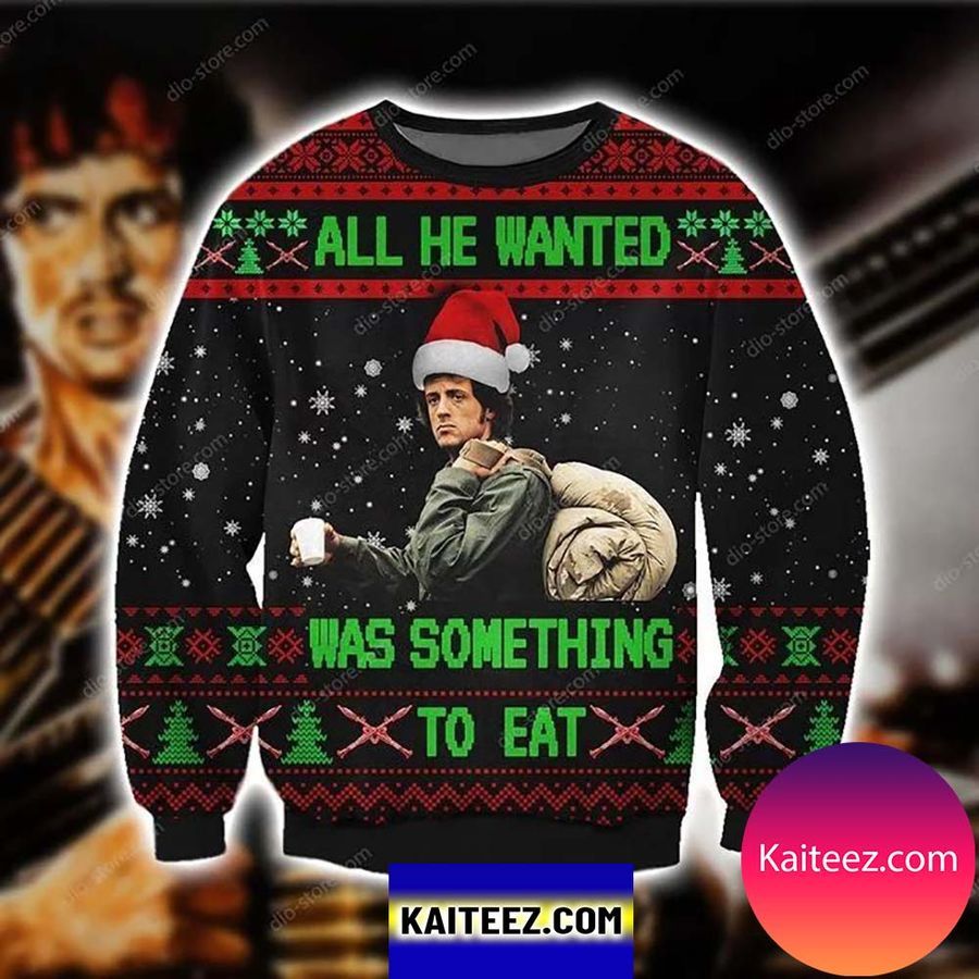 All He Wanted Was Something To Eat Knitting Pattern For Unisex Christmas Ugly Sweater