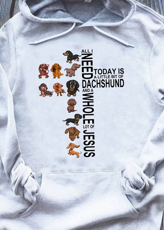 All I Need Today Is A Little Bit Of Dachshund And A Whole Lot Of Jesus T Shirt White B1 E7czf Size S Up To 5XL