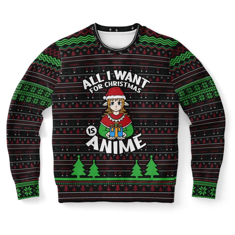 All I Want For Christmas Is Anime Ugly Sweater - 517