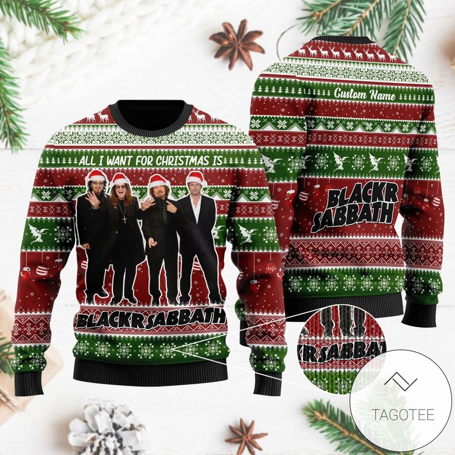All I Want For Christmas Is Black Sabbath Xmas Ugly Sweater