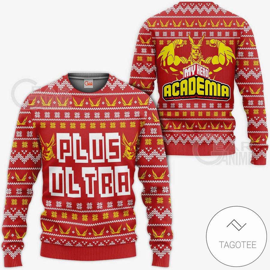 All Might Plus Ultra Knitted My Hero Academia Anime Xmas Ugly Sweater