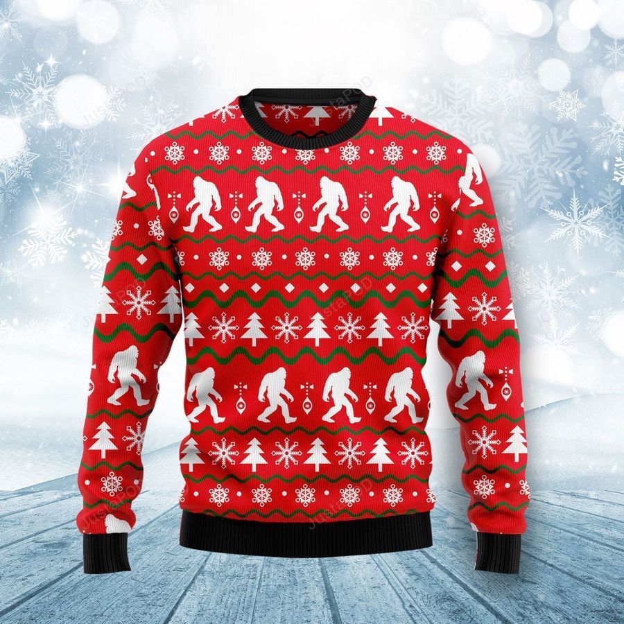 All Of The Bigfoot Ugly Christmas Sweater All Over Print