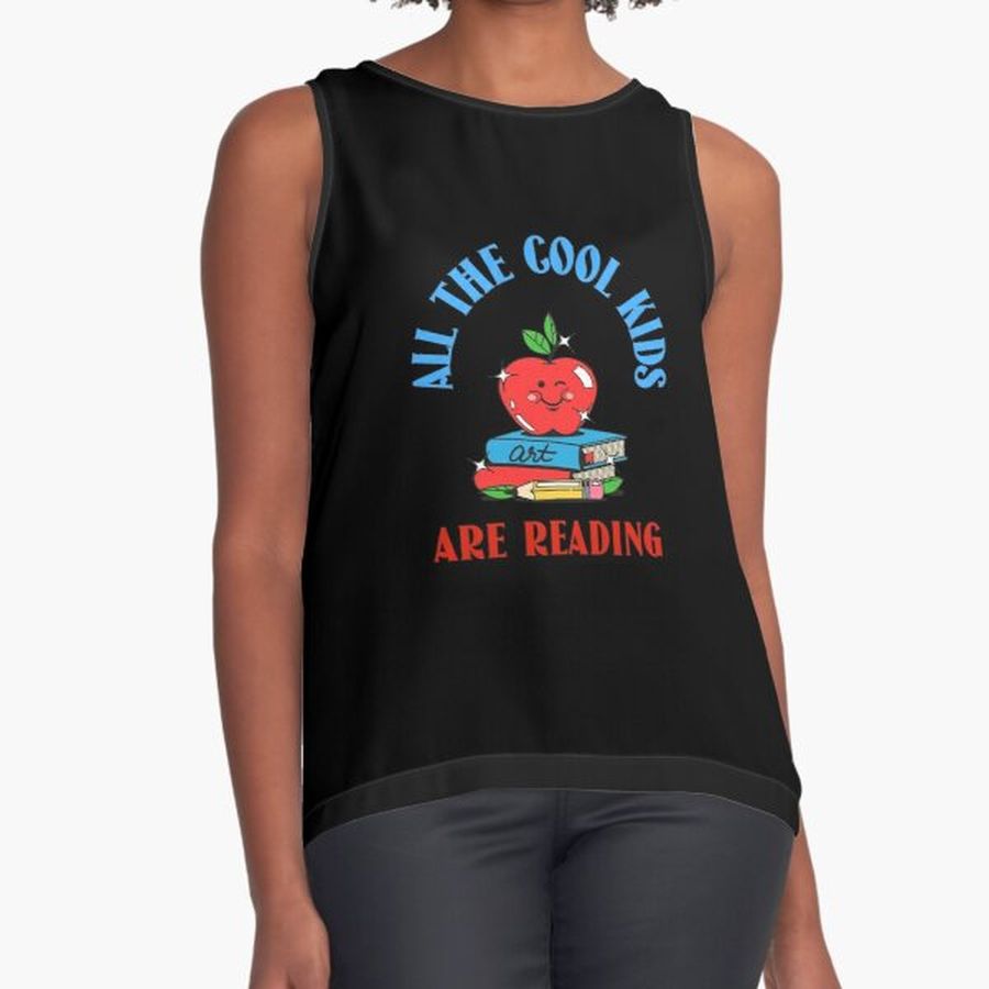 All The Cool Kids Are Reading Sleeveless Top
