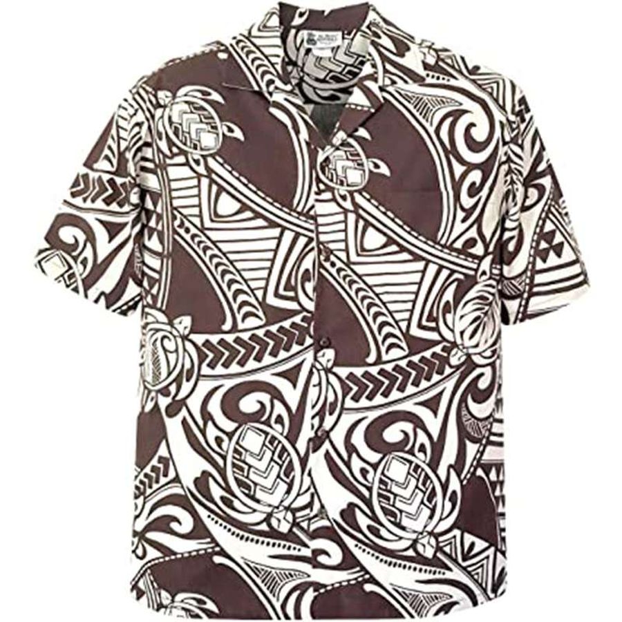 Aloha Republic Maori Tribal Tattoo Hawaiian Shirt