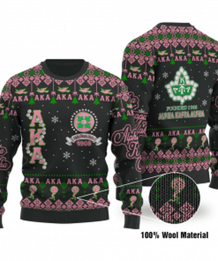 Alpha Kappa Alpha AKA Pearls AKA 1908 Ugly Christmas Sweater, All Over Print Sweatshirt, Ugly Sweater, Christmas Sweaters, Hoodie, Sweater