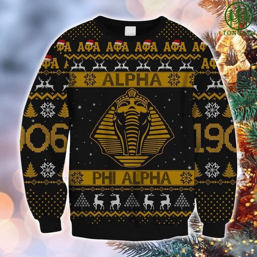 Alpha Phi Alpha 1906 Black Greek Ugly Sweater