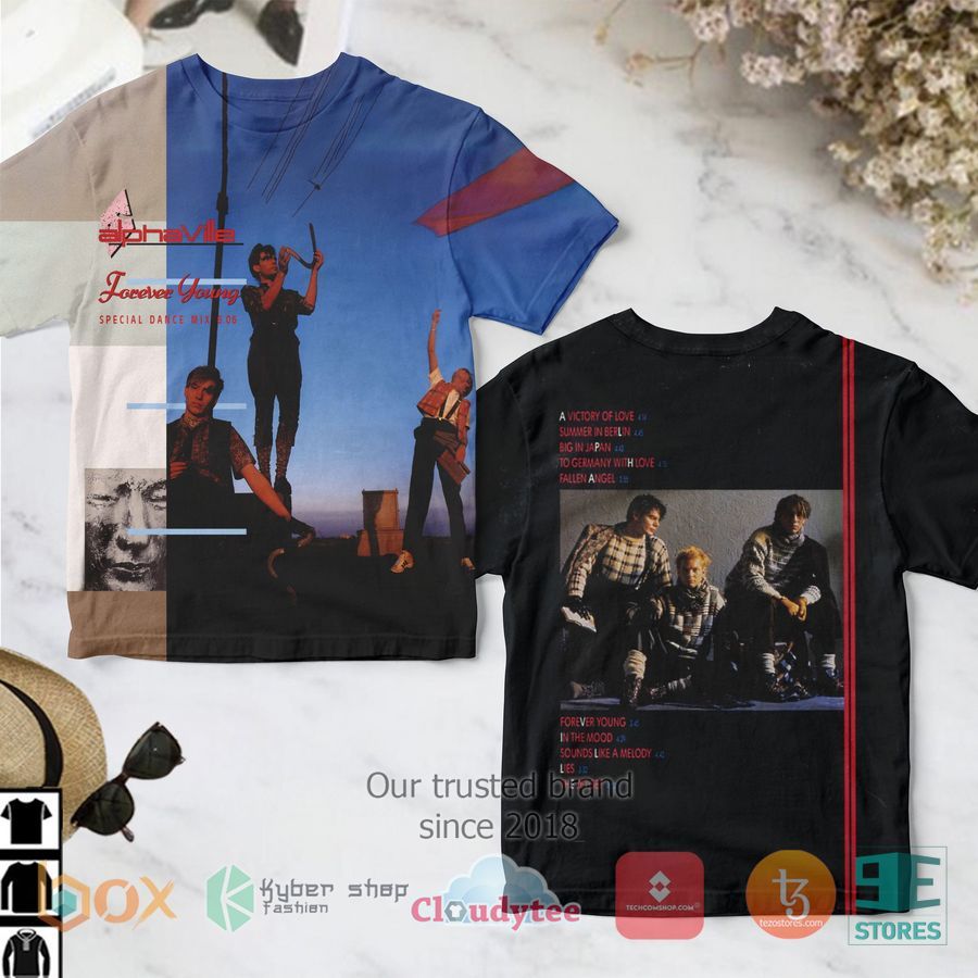 Alphaville Band Forever Young Album 3D T-Shirt – LIMITED EDITION