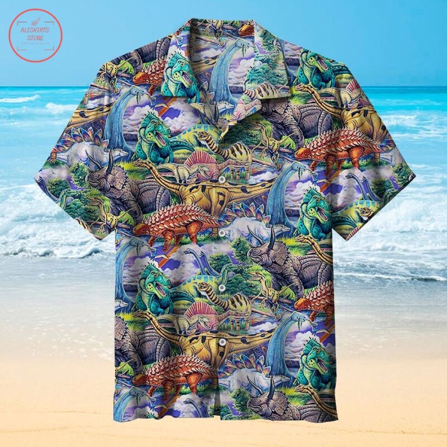 Amazing Dinosauria Hawaiian Shirt