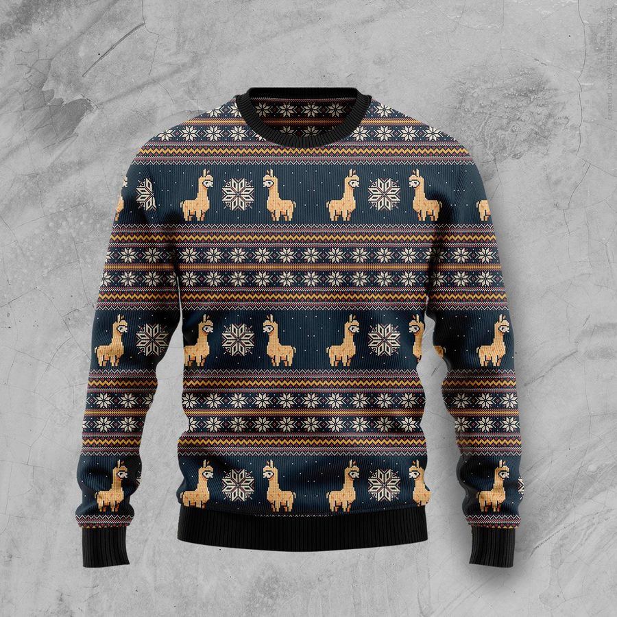 Amazing Llama Christmas Ugly Sweater - 1186