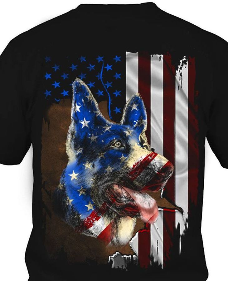 American Dog T Shirt Black B7 2es04 All Sizes