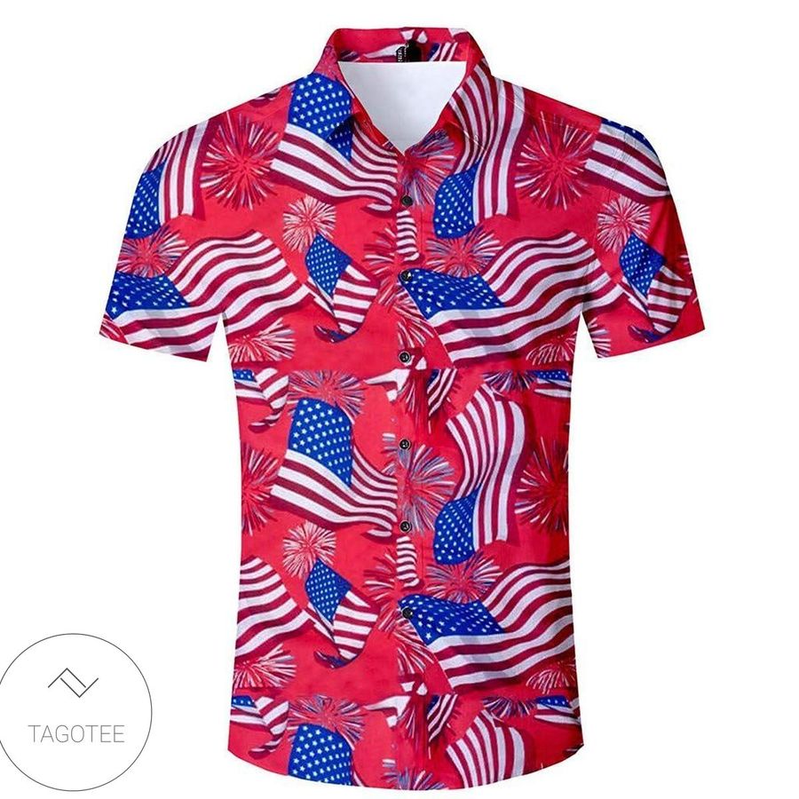 American Flag Patriot Hawaiian Shirt
