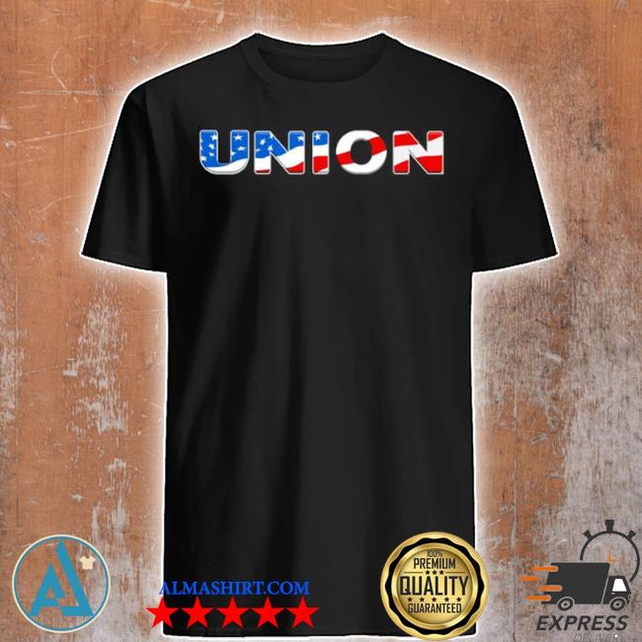 American flag union shirt