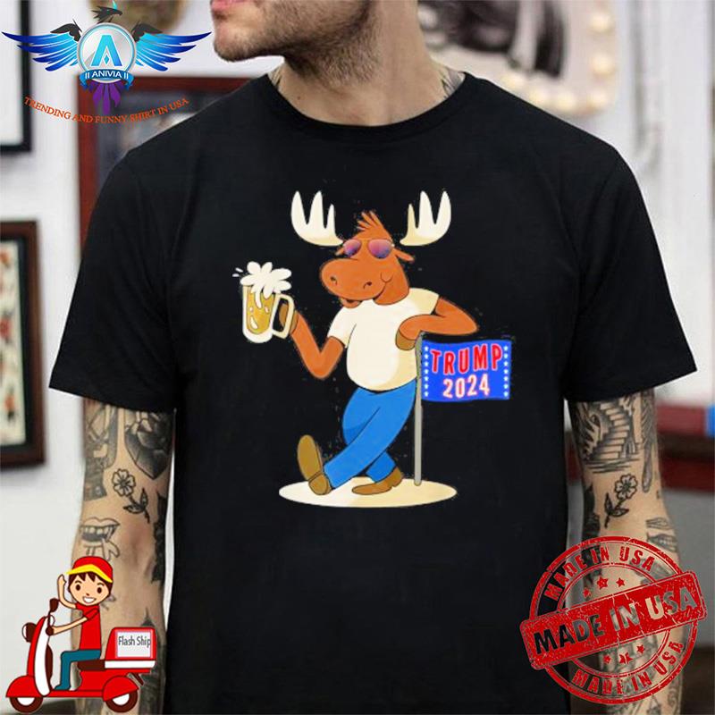 American moose Trump 2024 symbol shirt