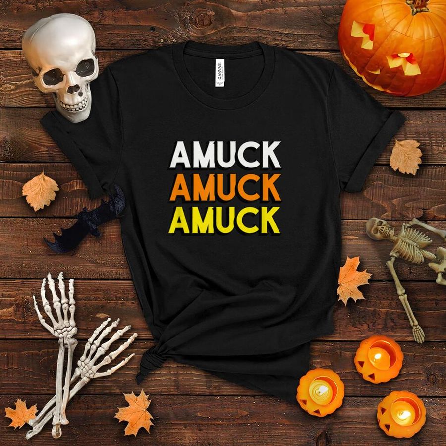 Amuck Candy Corn Halloween T Shirt