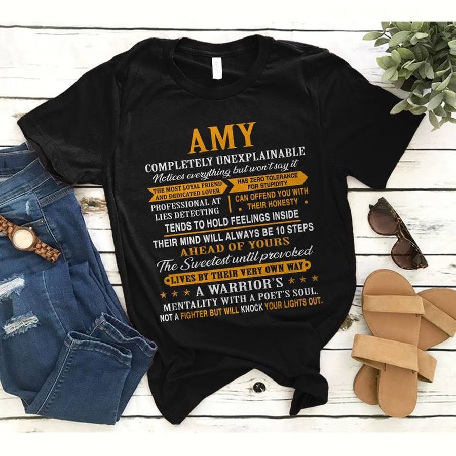 Amy Completely Unexplainable T Shirt Black A1 Ywdqh Plus Size