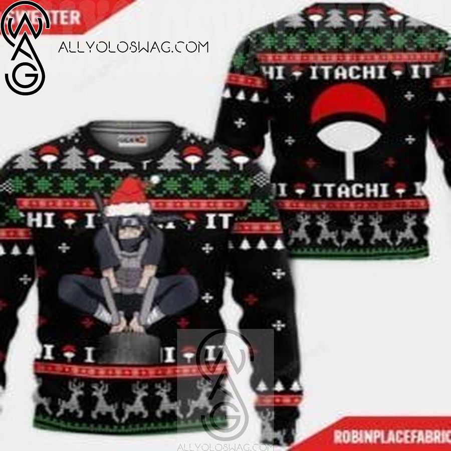 Anbu Itachi Naruto Holiday Party Ugly Christmas Sweater
