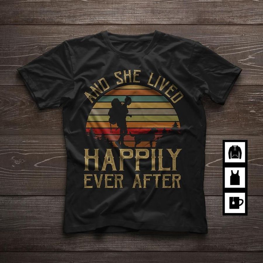 And She Lived Happily Ever After T Shirt Black C2 Rr2m8 All Sizes