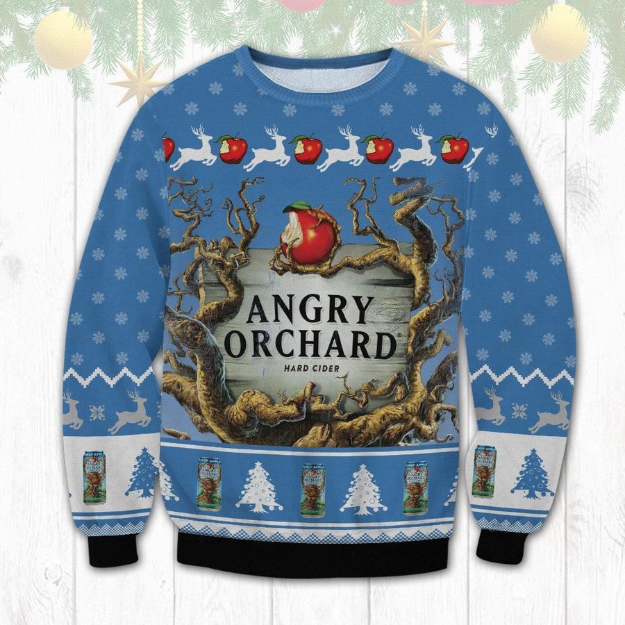 Angry Orchard Hard cider 3D Ugly Sweater