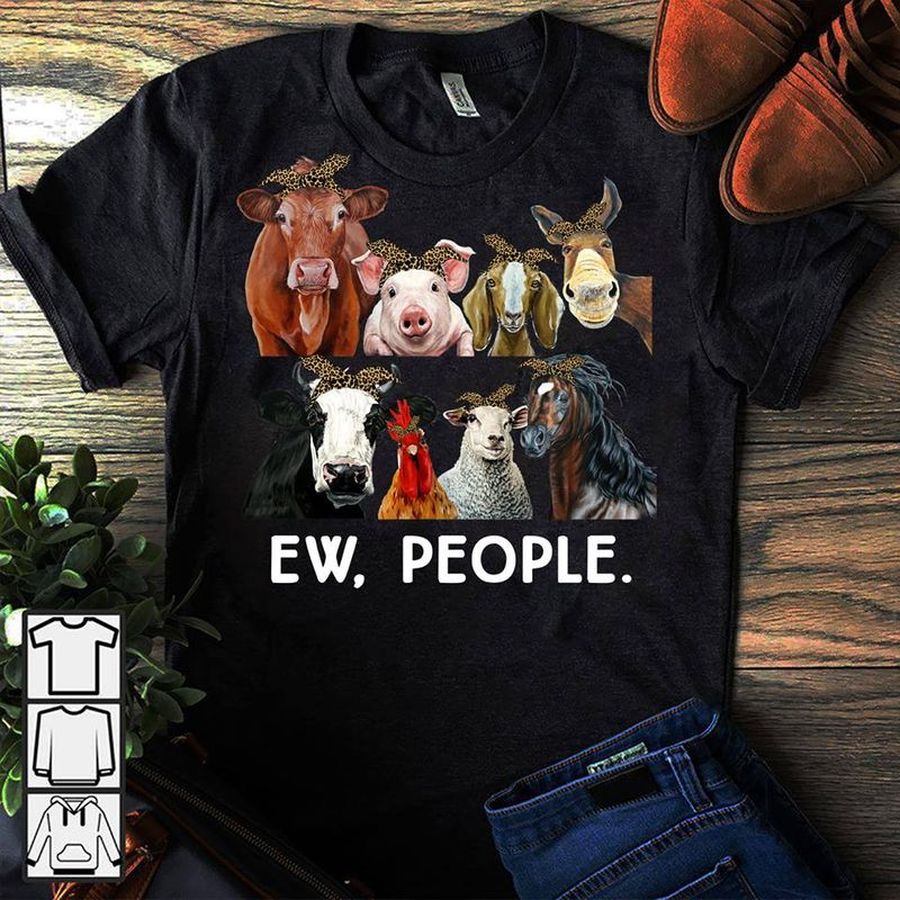 Animal Ew People T Shirt Black A8 Tjkgl Size S Up To 5XL