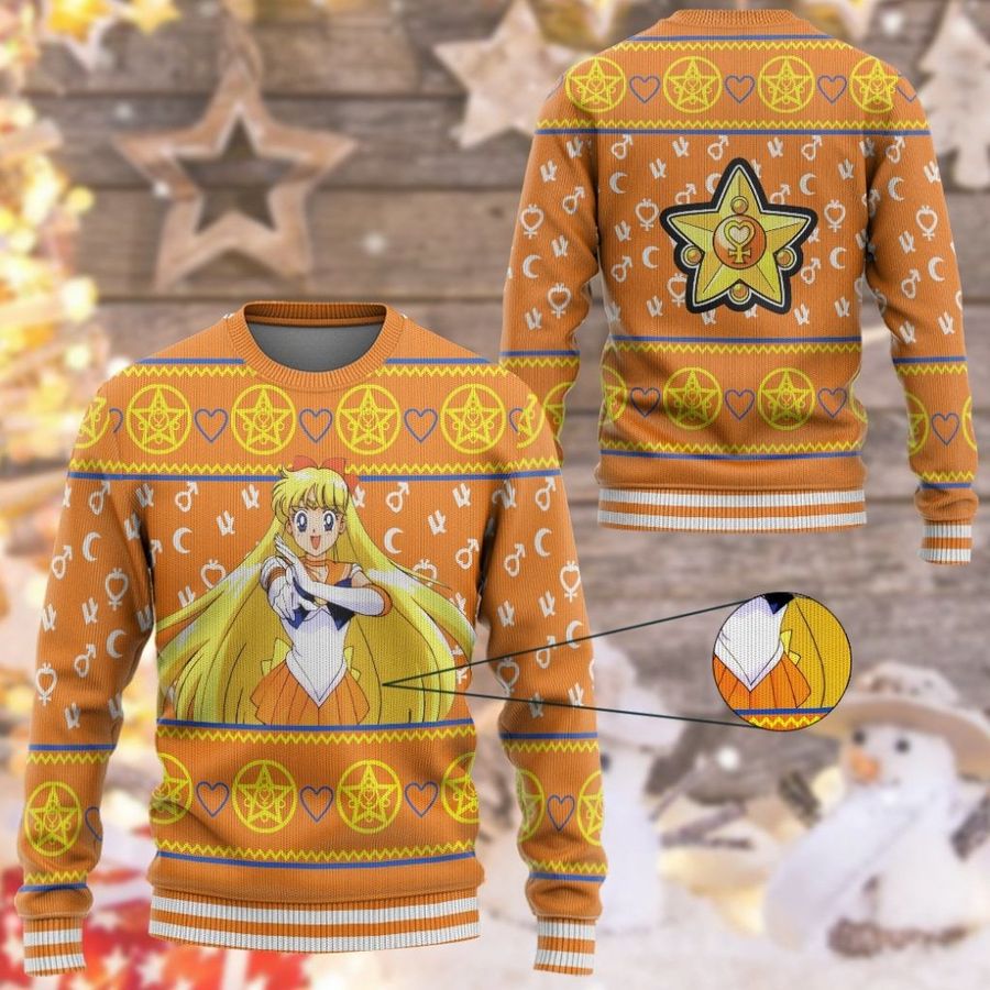 Anime Sailor Moon Venus Ugly Sweater