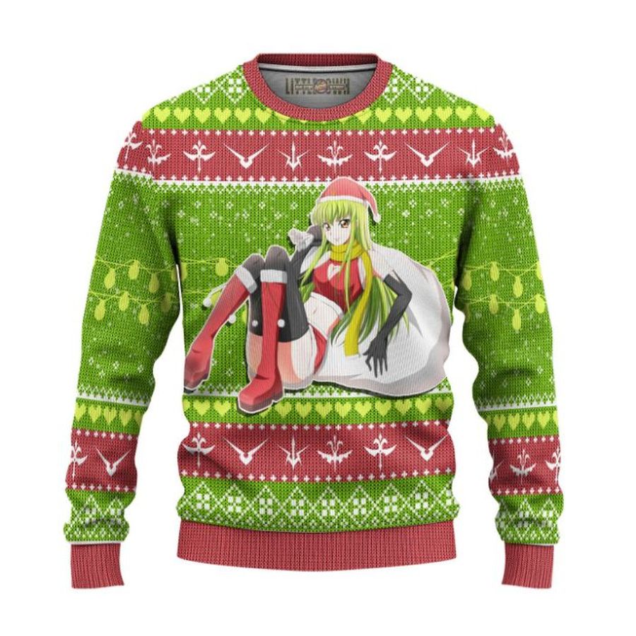 Anime Ugly Christmas Sweater Code Geass 3D