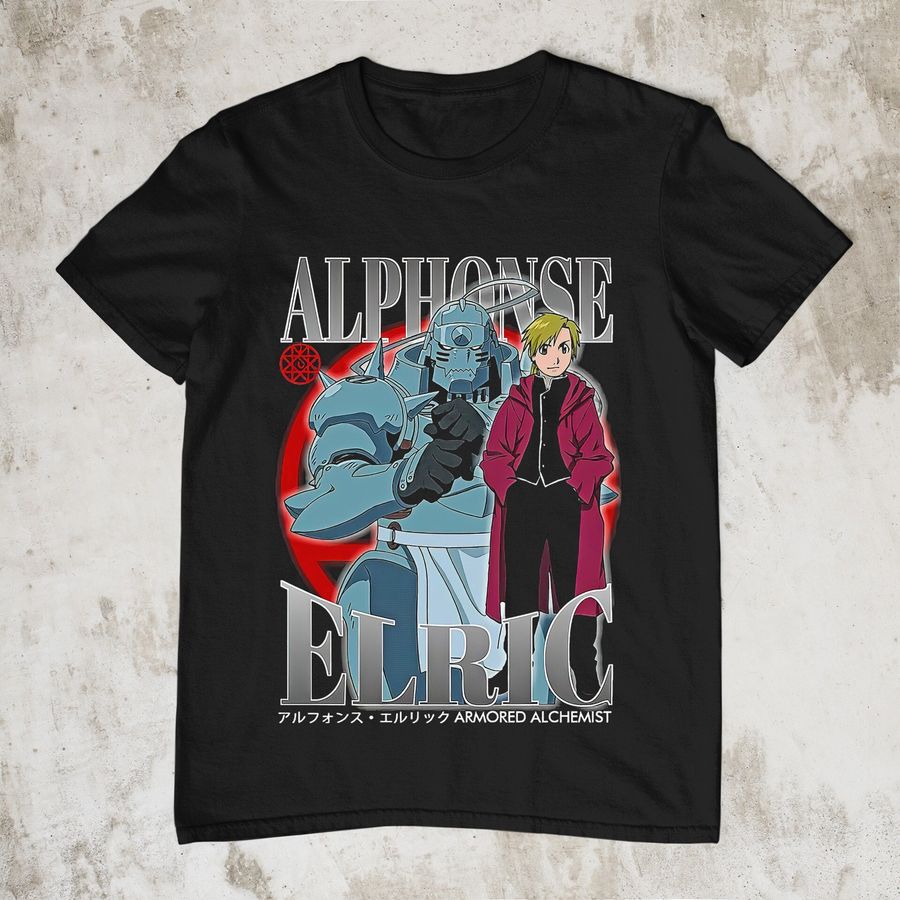 Anime Vintage 90s Alphonse Elric Homage Anime Fullmetal Alchemist Fullmetal Alchemist Anime Unisex T-Shirt