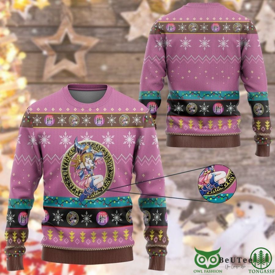 Anime YGO Dark Magician Girl Custom Imitation Knitted Thicken Ugly Sweater
