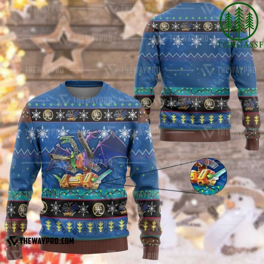 Anime YugiOh ABC Dragon Buster Ugly Knitted Sweater