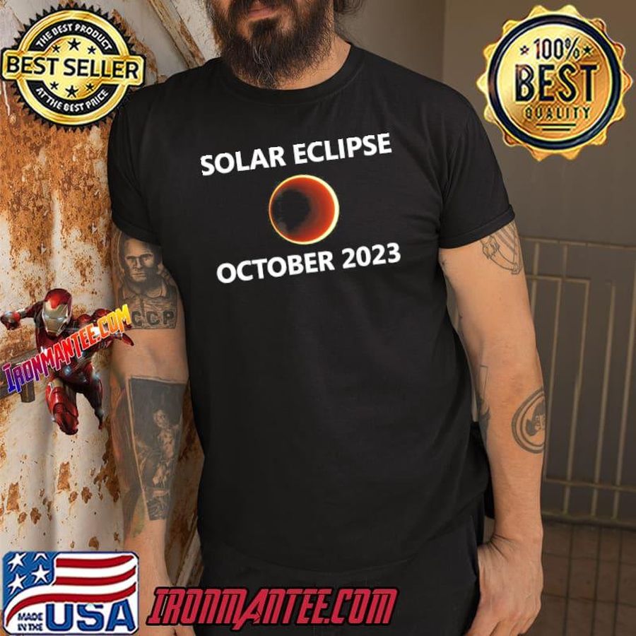 Annular solar eclipse october 14 2023 Texas new Mexico city classic shirt